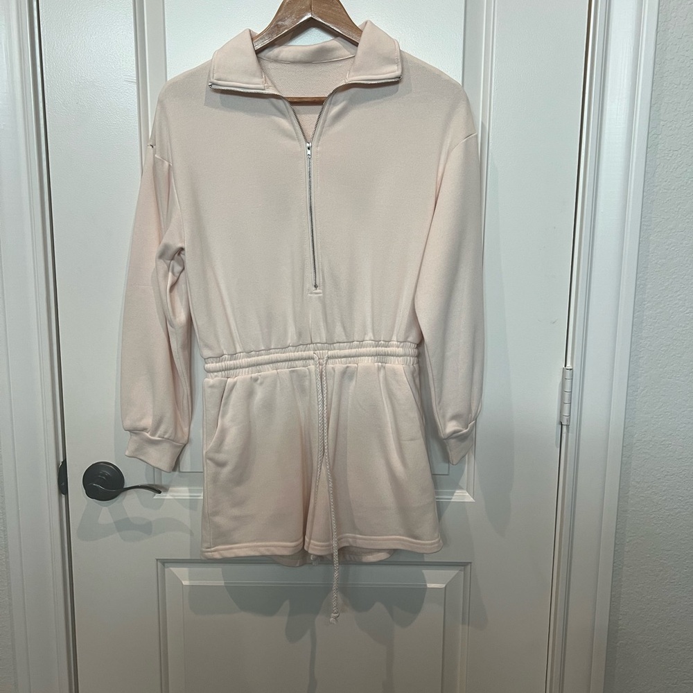 Romper with Drawstring Waist